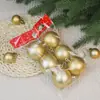 Bolas de Natal a Granel de 3cm em Sacos OPP, Bolas de Plástico Galvanizado de 4-6cm, Bolas Vermelhas Foscas de 8cm, Enfeites de Árvore de Natal