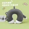 Almohada de Espuma Viscoelástica en Forma de U de Dibujos Animados de Panda Almohada de Viaje Almohada Portátil Almohada para el Cuello Cervical Almohada para la Siesta de Estudiantes Almohada de Dibujos Animados en Forma de U