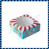 Venta caliente caja de cartón para pastel y repostería con ventana de tarjeta blanca individual cumpleaños caja creativa para pastel descuento por cantidad grande