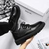 Zapatos de Cuero de Negocios para Hombre, Verano, Juvenil, Estilo Británico, Traje de Estudiante, Zapatos Casuales de Moda para Hombre con Punta Redonda, Transpirables Negros