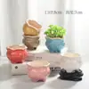 Vaso de Flor Carnuda Cerâmica Colorido Esférico Minimalista Nórdico Esmalte de Seis Cores Pequeno Decorativo para Casa Vaso de Mudas