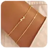 Pulseira de Ouro Transfronteiriça com Iniciais de A-Z Ajustável Criativa Estilosa Estilo Normcore Joia Combinando para Uso Diário no Trabalho para Mulheres