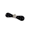 Pinza para el Cabello con Flor de Lazo de Puntos, Pinza Exquisita de Alta Gama para Mechones Laterales y Flequillo, Accesorio para el Cabello de Pinza Recta