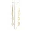 Pendientes de Borla Exquisitos con Hojas Huecas Estilo Coreano Moda Temperamento Estilo de Celebridad Personalidad Atmosférico Sentido de Alto Nivel Explosivo Línea de Oreja