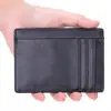 Cartera de monedas de moda Amazon al por mayor Europea y Americana tarjeta antirrobo cepillado rfid ultradelgada en stock conjunto de tarjetas de autobús de moda