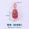 Cen Colgante de Zorro Tallado en Cristal de Fresa Natural Pequeño Gota Accesorios Hechos a Mano para DIY Pulsera Collar Cristal Rosa