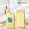 Encendedor de Llama Roja, Delgado, Cortavientos, con Diseño Creativo y Colorido de Concha, Duradero y Personalizado, Regalo Popular en Douyin y Kuaishou