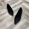 Zapatos peludos de punta fina Unmun para mujer, Nuevo estilo Otoño e Invierno, Planos, Mocasines con forro de felpa, Mocasines de algodón con pelo de visón, Protección invernal