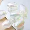 Corte de diamante de simulación acrílico agujero recto con cuentas joyería diy niños diy colgante hecho a mano material accesorios venta al por mayor