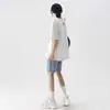 Shorts Jeans Versátil Estilo Coreano para Mulheres, Novo Verão 2023 Cintura Alta Solto Emagrecedor Perna Reta Jeans