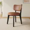 Cadeira de Jantar em Madeira Maciça para Uso Doméstico, Cadeira Moderna Estilo Creme com Almofada Macia, Banqueta de Jantar, Cadeira para Reunião de Hotel, Cadeira de Jantar de Luxo Leve com Encosto, Outros