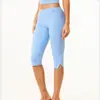 Pantalones de yoga personalizados de longitud media para control de abdomen para mujer, shorts deportivos de running que levantan los glúteos de tiro bajo de 3/4 de longitud, pantalones de yoga fitness 3560