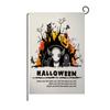 Bandera de Jardín de Halloween Nueva Transfronteriza de Amazon Estampado de Calavera Bandera de Lino Decoración de Patio
