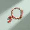 Nova Pulseira do Festival do Barco-Dragão Tecida à Mão Corda Mágica de Zongzi Pulseira de Corda Vermelha Étnica Ajustável para Homens e Mulheres