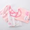 Conjunto de Ropa para el Hogar de Algodón de Bambú para Niños 2023 Nuevo Ropa de Aire Acondicionado de Manga Larga para Niñas Ropa de Otoño para Bebé Conjunto de Ropa Interior Larga
