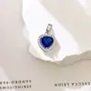 Colgante Nuevo Más Vendido Colorido Corazón Colgante con Moda Clásico Versátil Gama Alta No se Desvanece Colgante para Mujeres