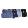 Conjunto de verano estilo europeo y americano para mujer: camisa corta de mezclilla y pantalón tipo falda 12337