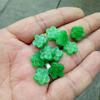Jade Seco Verde Embossado Dragão de Ferro Acessórios de Vida Peças de Jade Folhas de Felicidade Dupla Pétalas Tubos de Jade com Contas Anel de Lótus de Jade