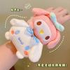 Súper linda banda de pelo de peluche de perro Yugui para otoño e invierno, banda de goma para el pelo para niña pequeña, tocado para niños, accesorios para el cabello de bebé