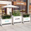 Jardineras Combinadas de Acero Inoxidable para Exterior para Divisiones de Calle Comercial, Estantes de Hierro para Flores para Oficinas de Ventas, Jardineras para Exterior