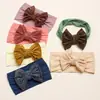 Nueva Diadema Elástica de Nylon para Bebé Otoño Europeo y Americano Accesorios para el Cabello a Cuadros de Terciopelo Dorado Diadema para Bebé