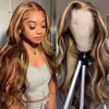 Comercio Transfronterizo Moda Europea y Americana Encaje Frontal Color Piano Cabello Rizado Onda Grande África Venta Caliente Encaje Frontal Cabello Rizado Onda