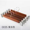 Gancho de Madera Maciza Flocking para Ropa Hogar Madera Sin Marcas Soporte para Ropa de Adulto Antideslizante Colgador para Ropa Tienda de Ropa