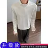 Camada de Base Térmica Quente de Peso Pesado Outono e Inverno Manga Longa Jaqueta Masculina com Zíper Gola Meio Alta Camiseta Fitness Slim Fit