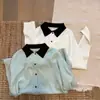 Suéter de punto con cuello, suave y acogedor, de estilo coreano, con bloques de color, nuevo top cárdigan versátil, suelto y casual, para mujer, de principios de otoño