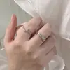 Llegada Nueva 2022 Anillo de Pareja de Espinas y Rosas Minimalista Versátil Apertura Ajustable Estilo Ins Sentido de Diseño de Nicho