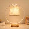 Lámpara de mesa nórdica para dormitorio, mesita de noche, moderna, minimalista, creativa, cálida, retro, china, para hotel, sala de estar, lámpara de mesa con atenuación