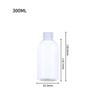 Garrafa Plástica Pet 500ml Transparente Redonda Tampa Flip Rosqueável Frasco de Amostra para Viagem de Cosméticos Garrafa de Loção