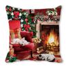 Feliz Navidad Feliz Navidad terciopelo piel de durazno encriptado decoración para el hogar cojín de sofá almohada ZT402