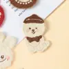 Novo Patch Bordado de Desenho Labubu Pato Pequeno Acessórios de Roupa DIY Grampo de Cabelo Etiqueta de Tecido Materiais de Decoração para Headwear
