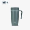 Tyeso Separación de Té y Agua Acero Inoxidable de Alto Valor Ins Taza de Oficina Portátil de Moda para Hombres y Mujeres con Asa