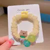 Elástico de Borracha Infantil Kuromi Fofo Alta Elasticidade Sanrio Não Machuca o Cabelo Faixa de Cabeça para Bebê Faixa de Cabelo Corda Colorida