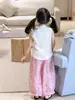 Roupas Infantis Weimu Colete para Meninas Estilo Verão Fino 2026 Novo Casual Desenho Animado Roupas Infantis Menininha Classe A Bebê