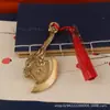 Cobre Puro Caractere de Riqueza Machado Machado Um Abençoado Machado Abençoado Decorações para Sala de Estar Casa Cabo de Bronze Antigo