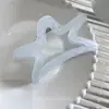 Pinza para el pelo coreana linda para mujer, tamaño grande, estilo de alta gama, adecuada para cabello grueso, pinza de tiburón, horquilla, pinza de lazo