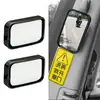 Espelho Retrovisor de Carro, Espelho Auxiliar de Direção, Flexível, Compacto, Espelho Multi-Ângulo, Espelho Conveniente de Visualização 3D, Espelho de Direção de Aparência Elevada