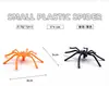 Araña de Plástico Pequeña para Halloween Transfronteriza Juguete de Broma Decoración de Araña Negra Naranja Luminosa