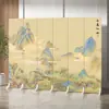 Divisória de Tela Estilo Chinês para Salas Privadas de Restaurante, Divisória Simples Dobrável Móvel para Sala de Reunião de Escritório, Barreira Dobrável Dupla Face
