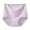 Ropa interior de algodón para mujer con fuelle antibacteriano, de tiro alto, control ligero del abdomen, transpirable, talla grande para mujeres de mediana edad y mayores, bragas tipo triángulo