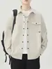 NASA SOBRE Chaqueta Camisa de Trabajo para Hombre Nueva Primavera Otoño Informal de Moda Camisa Suelta Chaqueta Atractiva