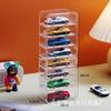 Estante de Exhibición Caja de Almacenamiento para Modelos de Coches de Juguete Hot Wheels Tomeka Montado en la Pared Caja de Almacenamiento Transparente de Acrílico