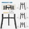 Soporte para cuencos de perro medianos, grandes y supergrandes, de metal, con diseño de hierro, alto, ajustable, de altura ancha, Amazon