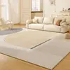 Alfombra para sala de estar 2026 nueva de lujo ligero de alta gama para sofá mesa de centro habitación del hogar dormitorio tapete de piso, lavable, no necesita lavado, engrosada