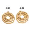 En stock, accesorios de círculo hueco redondo de acero inoxidable, colgante de joyería de acero de titanio chapado en oro que preserva el color.