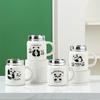 Taza de Cerámica Taza de Panda de Dibujos Animados Taza de Agua para Oficina y Hogar Regalo para Evento de Apertura Regalo de Acompañamiento Personalización