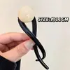 Presilha de Cabelo Simples de Pérola Cor de Café para Mulheres, Estilo Coreano, Nova Presilha Torcida de Alto Padrão, Acessório de Cabelo Pinça Tubarão para Parte de Trás da Cabeça